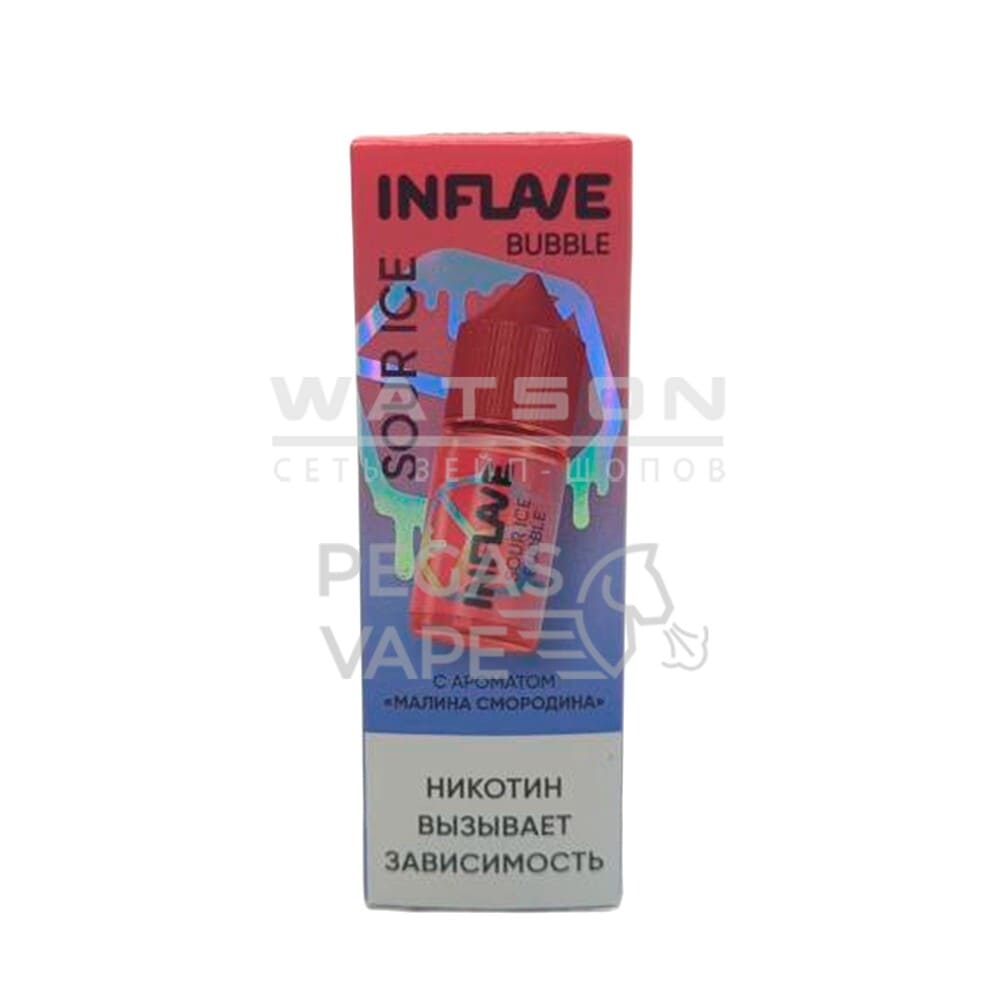 Жидкость INFLAVE BUBBLE ICE (Холодная кислая малина смородина) 30 мл 2% (20 мг/мл) - Купить с доставкой в Красногорске
