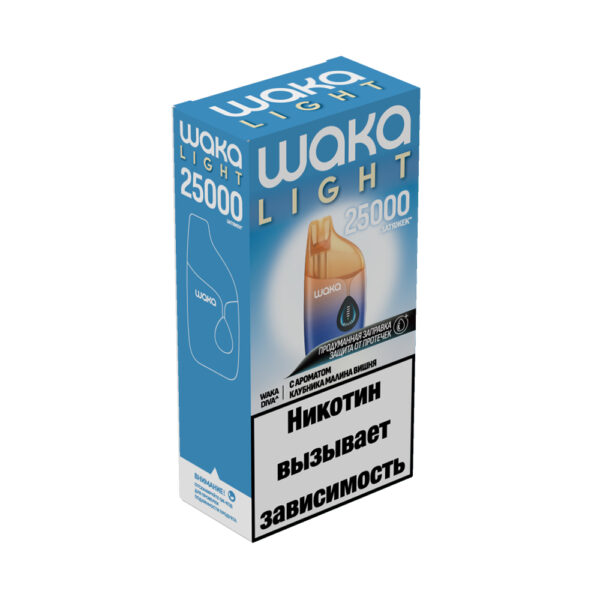 Электронная сигарета WAKA LIGHT DIVA 25000 (Клубника Малина Вишня) - Купить с доставкой в Красногорске