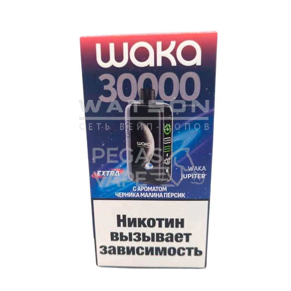 Электронная сигарета WAKA JUPITER DM 30000 EXTRA  (Черника малина персик) - Купить с доставкой в Красногорске