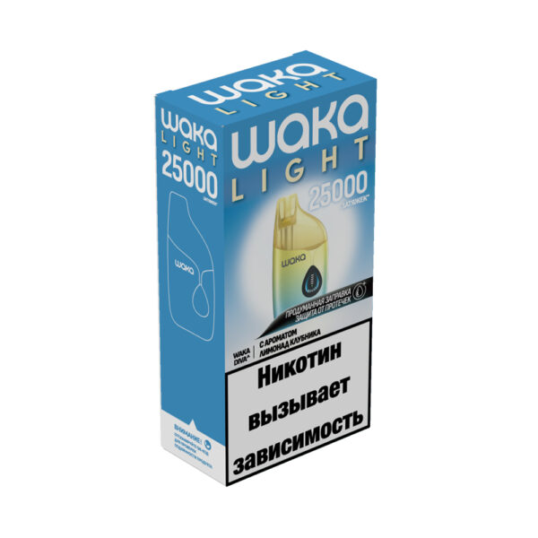 Электронная сигарета WAKA LIGHT DIVA 25000 (Лимонад Клубника) - Купить с доставкой в Красногорске