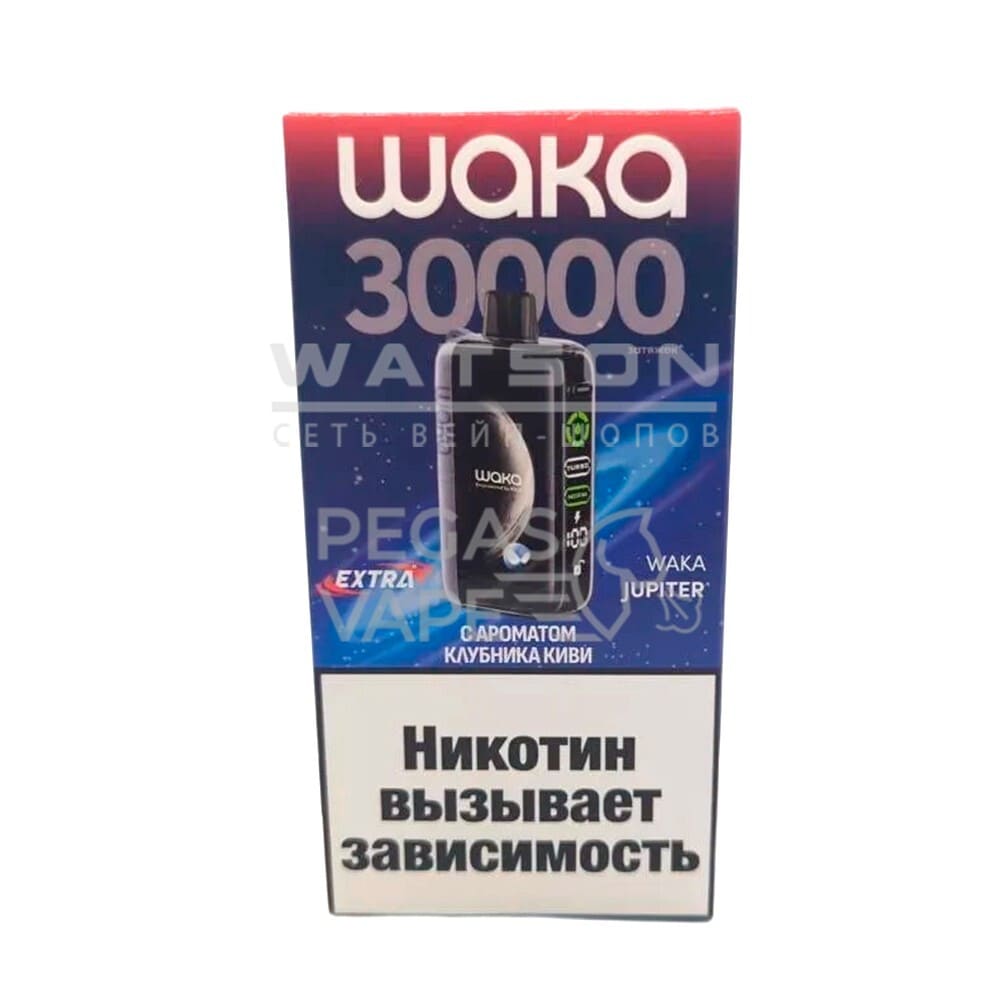 Электронная сигарета WAKA JUPITER DM 30000 EXTRA  (Клубника киви) - Купить с доставкой в Красногорске