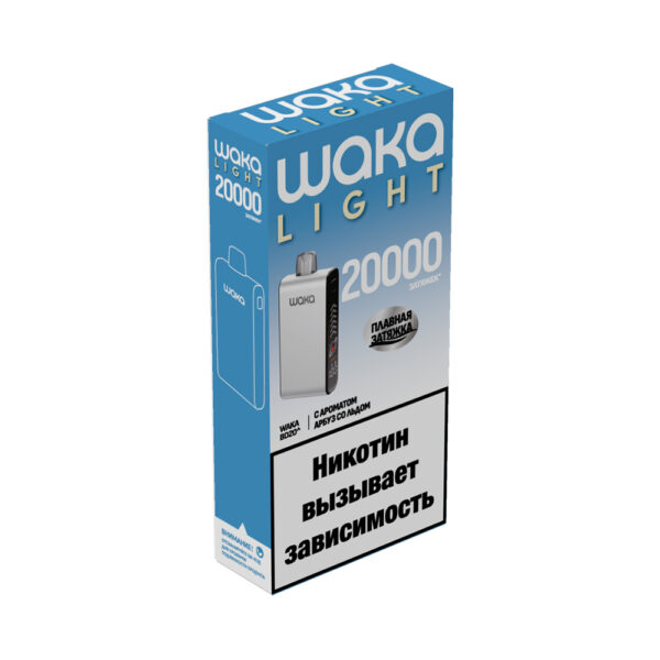 Электронная сигарета WAKA LIGHT BLADE 20000 (Арбуз со Льдом) - Купить с доставкой в Красногорске