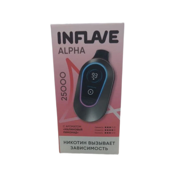 Электронная сигарета INFLAVE ALPHA 25000 (Малиновый лимонад) - Купить с доставкой в Красногорске