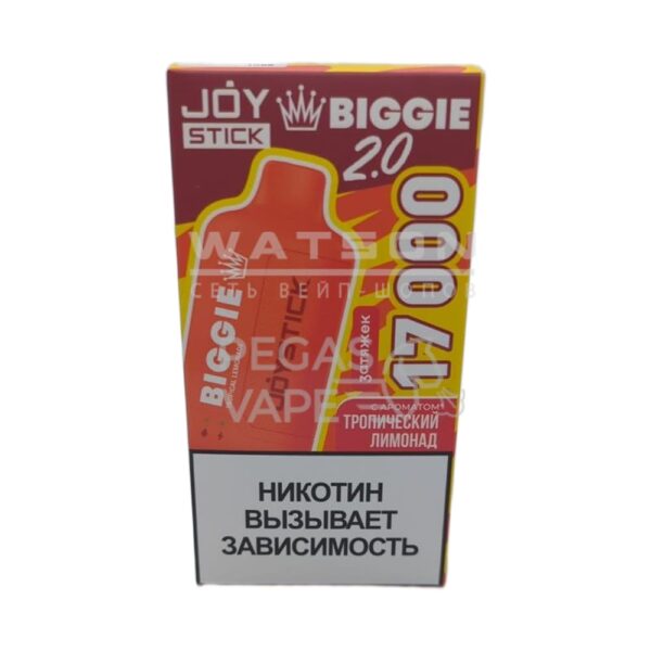 Электронная сигарета JOYSTICK Biggie 17000 (Тропический лимонад) - Купить с доставкой в Красногорске