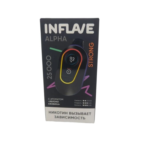 Электронная сигарета  INFLAVE ALPHA 25000 STRONG (Яблоко ежевика) - Купить с доставкой в Красногорске