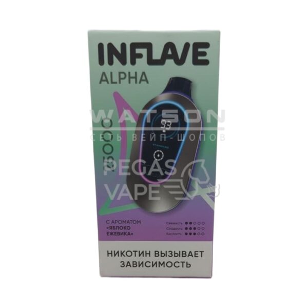 Электронная сигарета INFLAVE ALPHA 25000 (Яблоко ежевика) - Купить с доставкой в Красногорске
