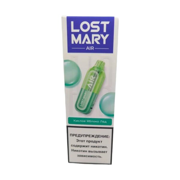 Электронная сигарета LOST MARY AIR 22000 (Кислое яблоко лёд) - Купить с доставкой в Красногорске