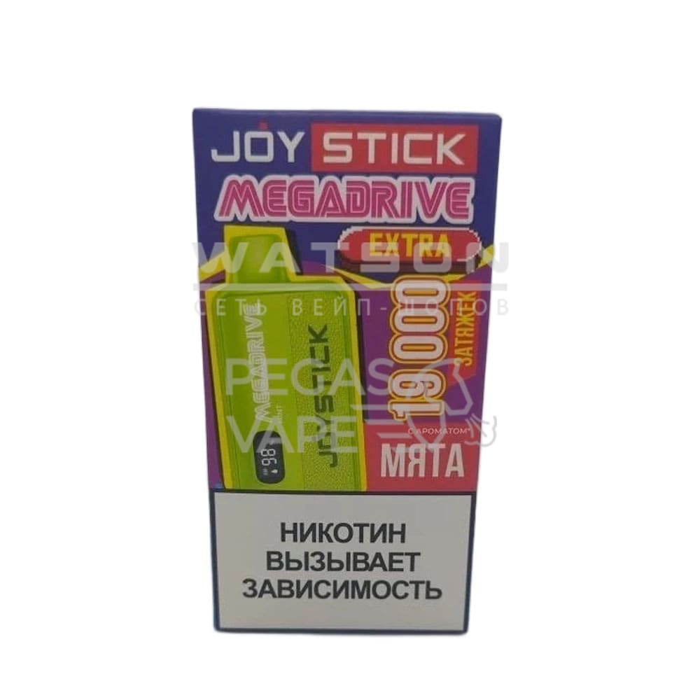 Электронная сигарета JOYSTICK Mega Drive Extra 19000 (Мята) Электронная сигарета JOYSTICK Mega Drive Extra 19000 (Мята) - Купить с доставкой в Красногорске