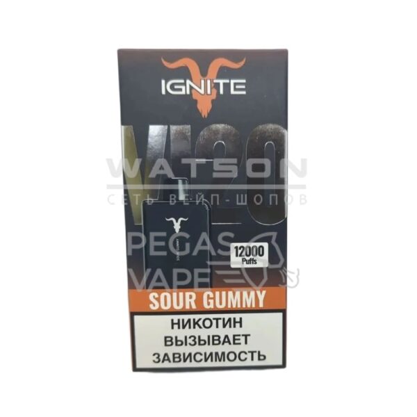 Электронная сигарета IGNITE V120 Black (Кислый мармелад) - Купить с доставкой в Красногорске