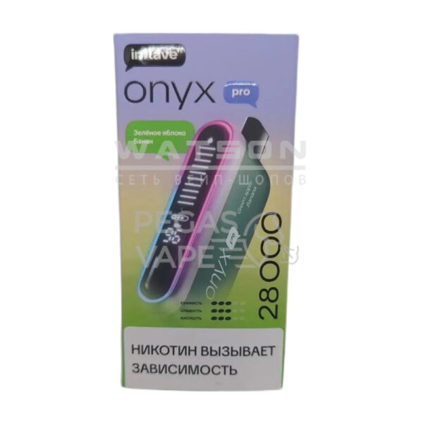 Электронная сигарета INFLAVE ONYX PRO 28000 (Зеленое яблоко банан) - Купить с доставкой в Красногорске