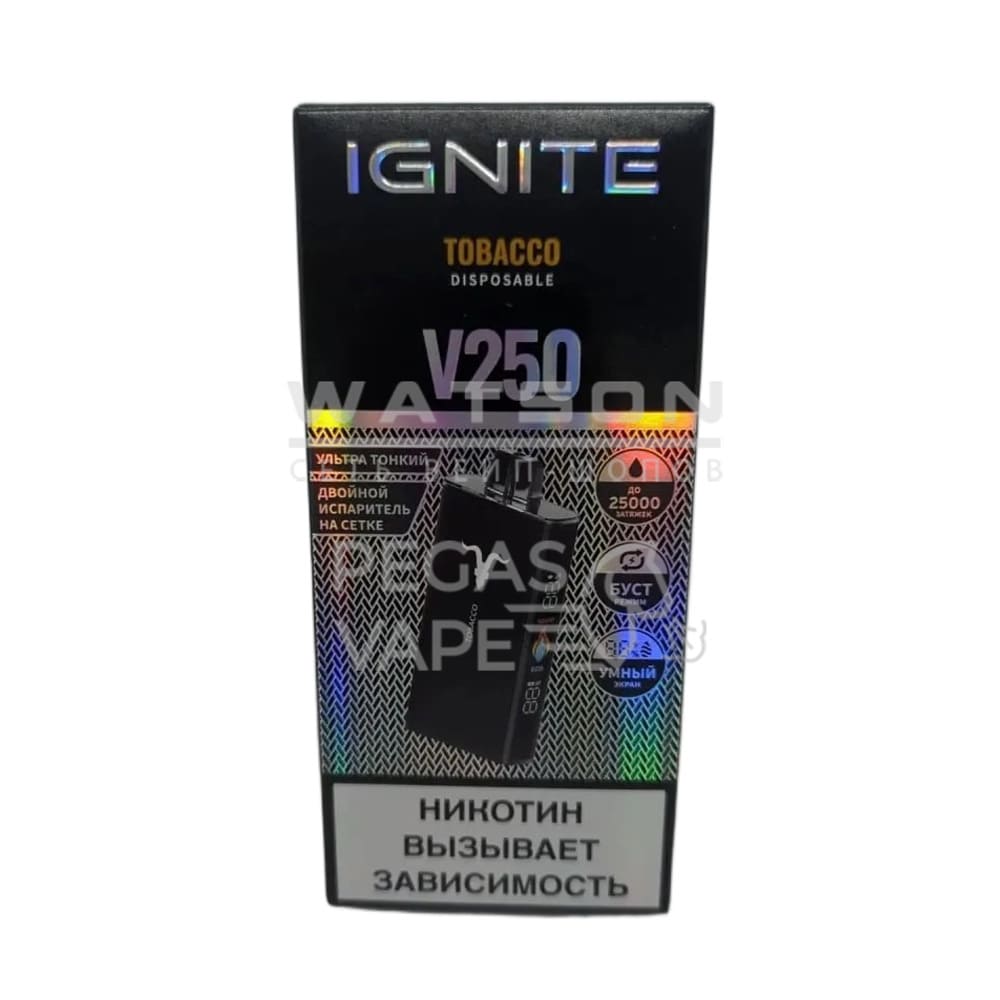 Электронная сигарета IGNITE V-250 BLACK (Табак) Электронная сигарета IGNITE V-250 BLACK (Табак) - Купить с доставкой в Красногорске